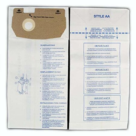 DVC Eureka Style AA Whirlwind Micro Allergen Vacuum Cleaner Bags Made in USA [ 15 Bags ]